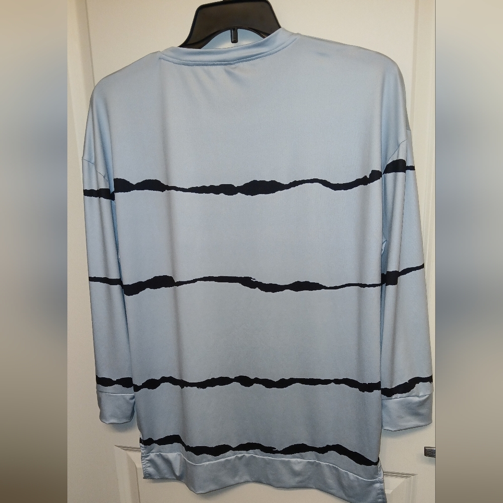Medium, blue and black